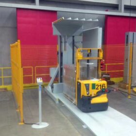 Pallet flipper with forklift