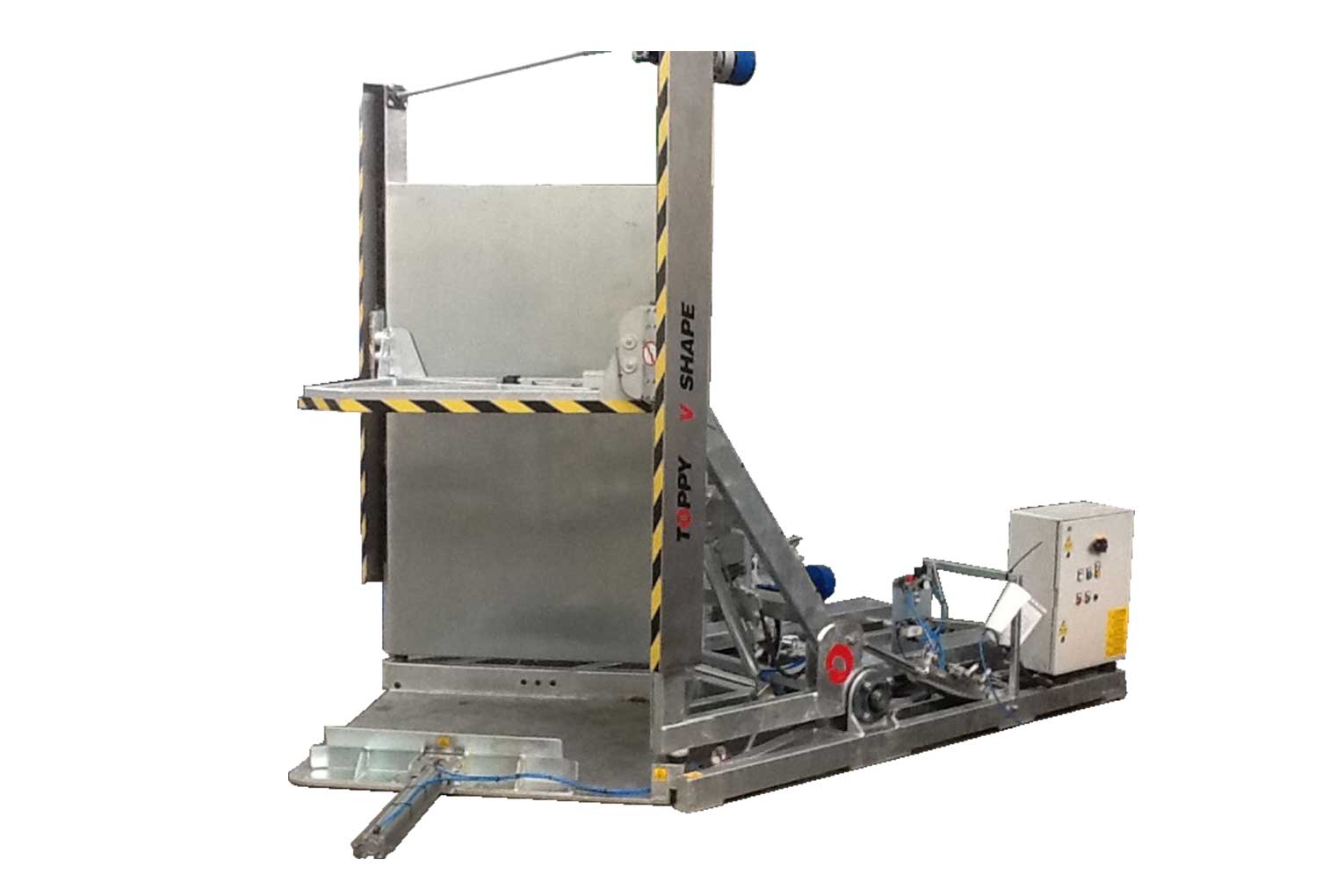 Stainless steel pallet tipper