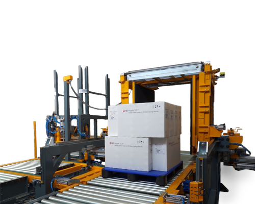 Step into the future of warehousing with our intelligent pallet changer technology